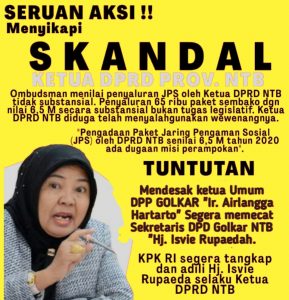 Dinilai Banyak Penyimpangan pada Pembagian Bansos dampak Covid-19 di NTB