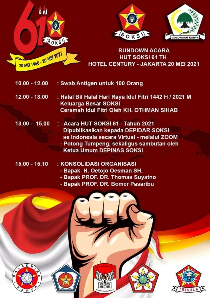 HUT Soksi Ke-61 Soksi Maju Indonesia Bangkit