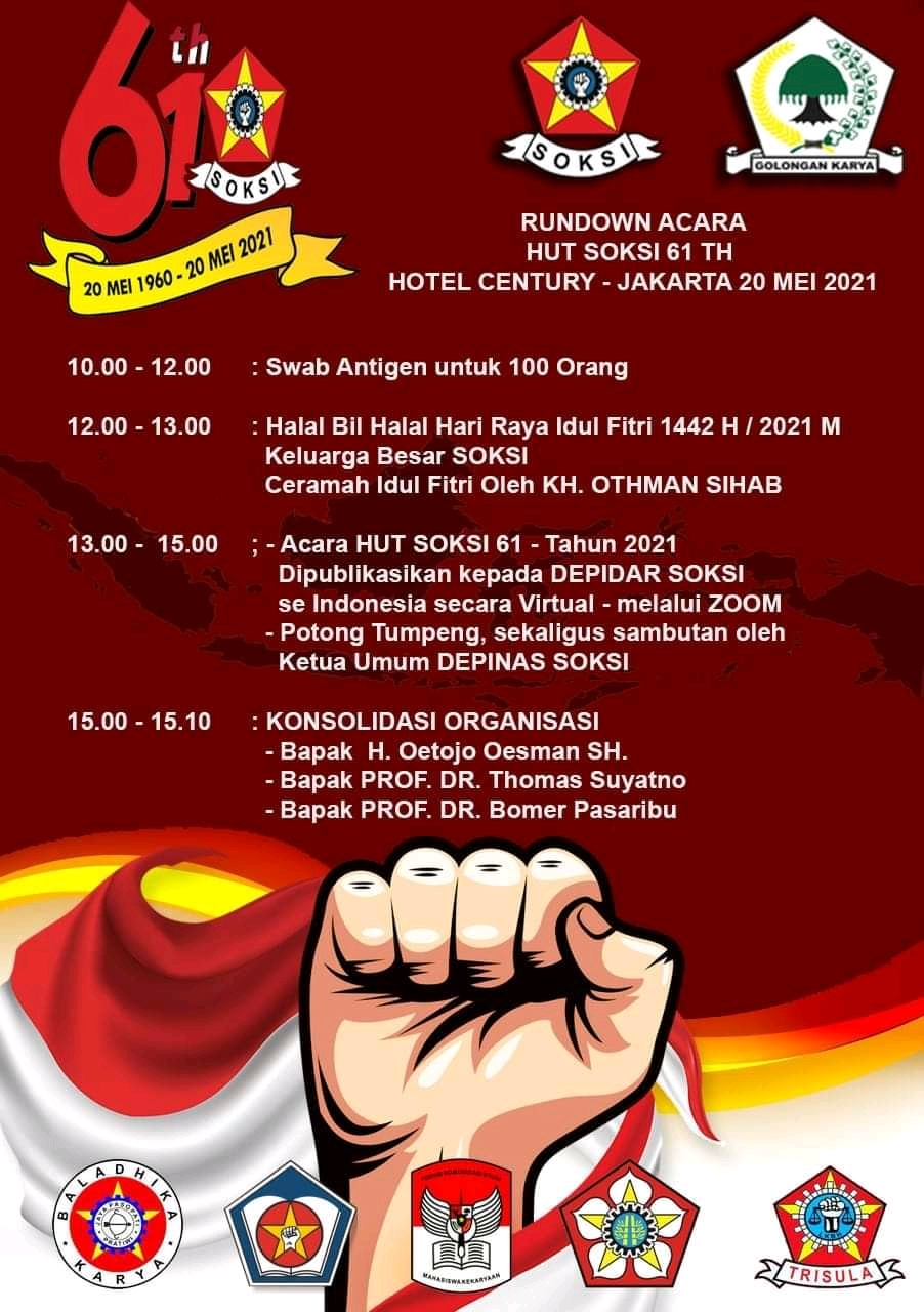 HUT Soksi Ke-61 Soksi Maju Indonesia Bangkit