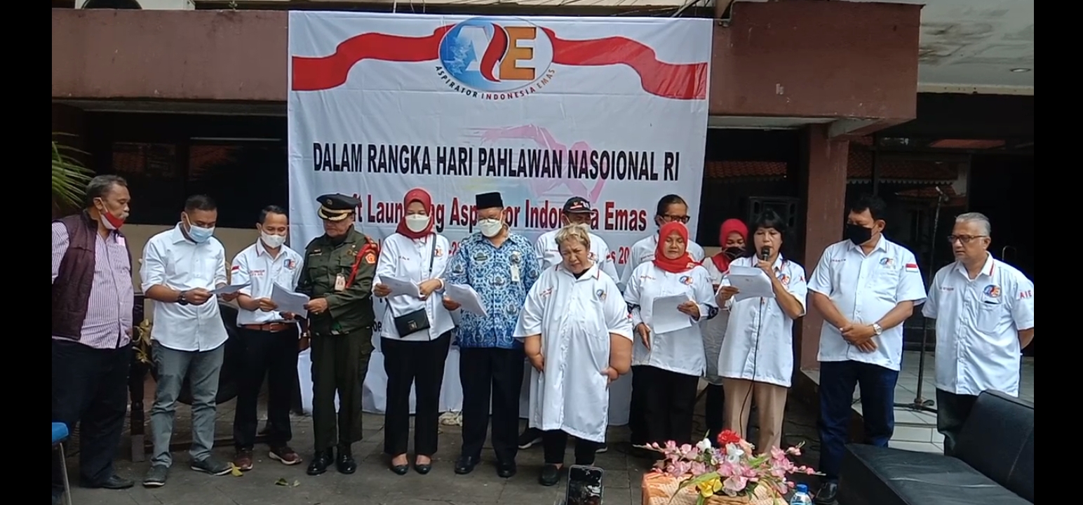 Foto  Bersama saat Soft Launching dan deklarasi Aspirator Indonesia Emas di Gedung Joang45, Jakpus,Ist