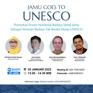 Tim Kerja Dari Gabungan Pengusaha Jamu Mengadakan Public Hearing dan Presentasi Nominasi Budaya Sehat