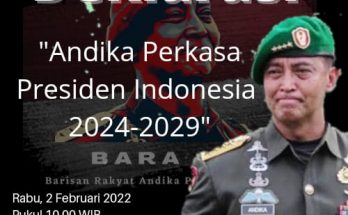 BARA API Dukung Andika Perkasa Maju Capres Di Pilpres 2024, Pasalnya..