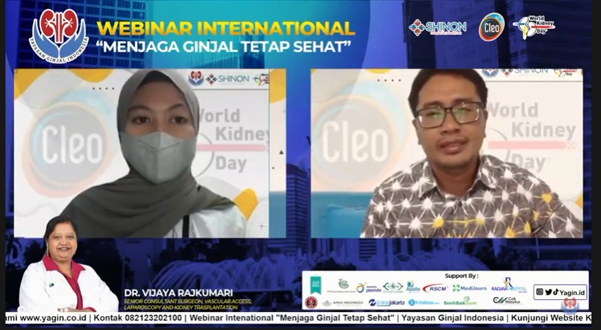 Yayasan Ginjal Indonesia Gelar Webinar Internasional ‘Kesehatan Ginjal’