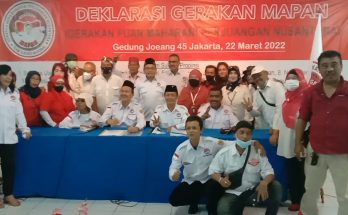 SUKSES!! Deklarasi Gerakan MAPAN di Gedung Joang45 Dukung Puan Maharani untuk Pemilu 2024 jadi Presiden