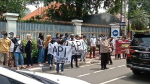 Aksi  Perubahan Indonesia Unjukrasa Mendukung Megawati Tolak Keras Wacana Penundaan Pemilu 2024 dan Perpanjangan Masa Jabatan Presiden