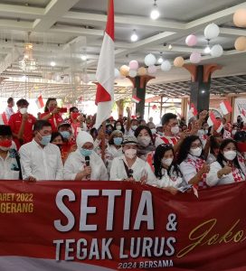 Deklarasi Relawan “Setia Tegak Lurus Bersama Jokowi 2024”
