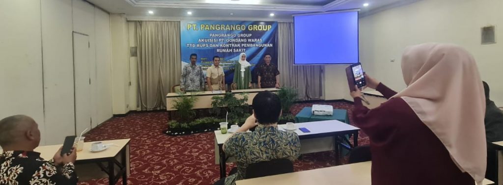 Lagi, PT. Pangrango Group Akusisi PT.Gondang Waras : Kerjasama Kontrak Pembangunan Rumah Sakit Umum