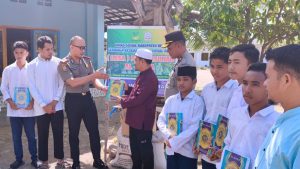 Serdik Sespimmen Kompol Agung Asmara Bantu Ponpes dan Yayasan di NTB