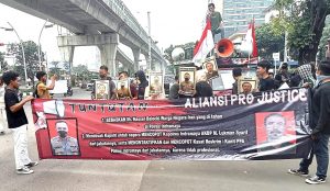 Mahasiswa Aliansi Pro Justice Gelar Aksi Ketidak Profesional Polres Indramayu Dalam Melakukan Penahanan  WNA