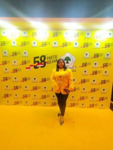 HUT Golkar ke-58, Estiana Kinanti: “Golkar menang, Airlangga Presiden, masyarakat senang”