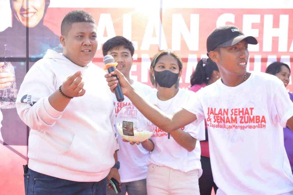 Dukung KTT G20 Bali Kesatria Muda Respublika Gelar Jalan Sehat dan Senam zumba, Sapa Bali: Bijak Menggunakan BBM”