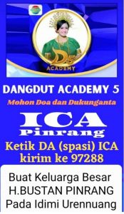 H.Bustan Pinrang Presiden Partai UKM Ajak Masyarakat Sulsel Dukung Ica Pinrang di Ajang Dangdut Academy5