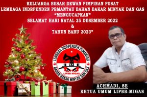 Keluarga Besar DPP LIPBB MIGAS  Mengucapkan  Selamat Hari Natal dan Tahun Baru