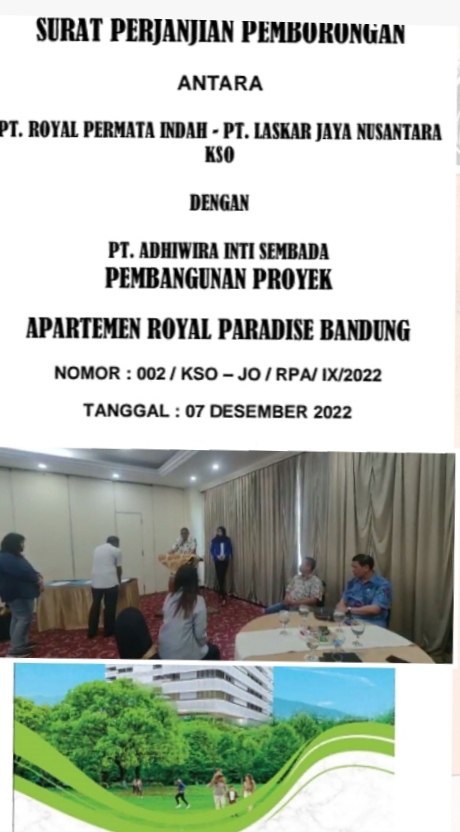 Selamat dan Sukses, PT. Pangrango Group Akuisisi PT.Adhiwira Inti Sembada Sekaligus RUPS dan Tandatangan Kontrak Pembangunan