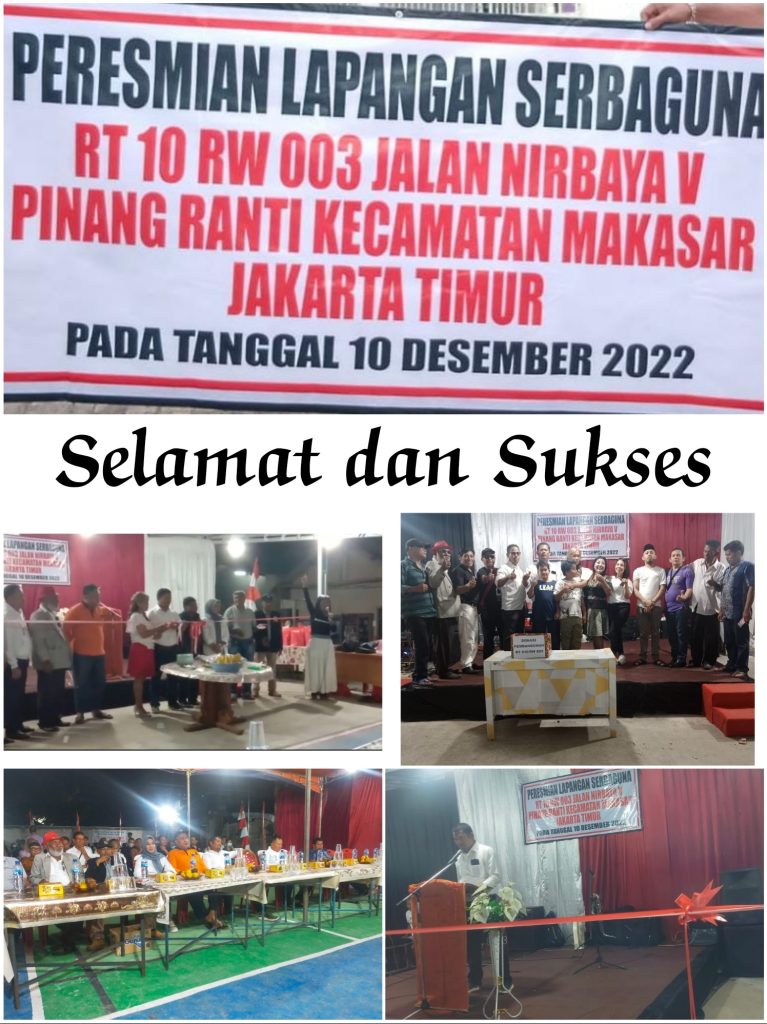 Peresmian Lapangan Serbaguna, Joel Simbolon : “Semoga dapat dimanfaatkan masyarakat untuk melaksanakan berbagai aktivitas di berbagai bidang”
