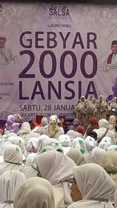 2000 Lansia dari 11 Kecamatan Hadiri Launching Gebyar SALSA Depok