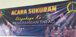 Dalam Rangka HUT Ke 72 Tahun Penerangan TNI AD Papen Divif 1 Kostrad Cilodong Gelar Syukuran dan Doa Bersama