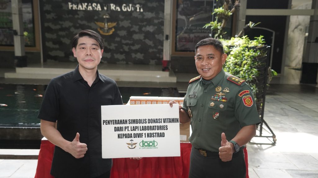 DIVIF 1 KOSTRAD TERIMA BANTUAN VITAMIN DARI PT. LAPI LABORATORIES