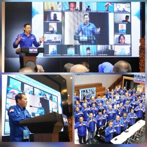 AHY Percaya Diri Sambut Kemenangan 2024 di Rakornas Wantim Se Indonesia