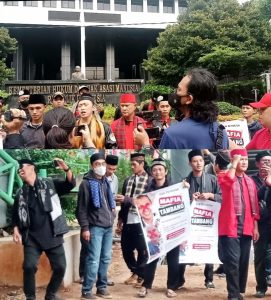 Lagi, Laskar Suku Betawi Aksi Demo di dua Lokasi Titik Menuntut Apa yang Menjadi Hak Helmut Hermawan yang Dikriminalisasi
