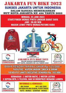 Rayakan HUT Ke-496 Kota Jakarta Bersama Jakarta Funbike 2023