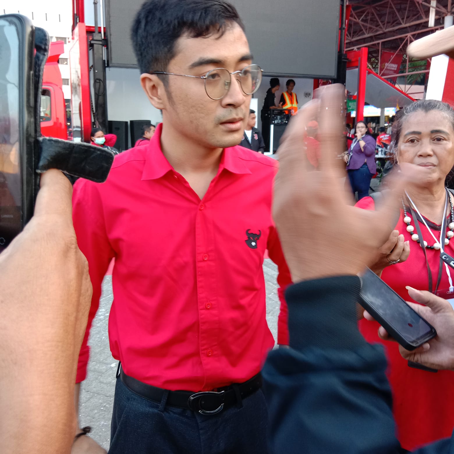 Aryo Seno Hadiri Rakernas PDIP