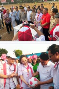 KSP Moeldoko Gelar Turnamen Bola Tingkat Nasional Bantu PSSI Cari Pemain Berbakat, Trisya :”Tujuan nya Juga untuk Rayakan HUT  TNI ke-78″