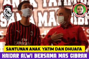 Alhamdulillah Barakalah !! Haidar Alwi dan Mas Gibran Bagikan Santunan bagi Yatim dan Dhuafa