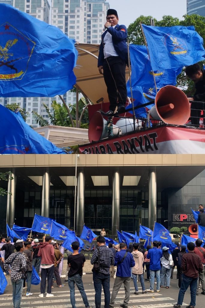 NGERI !! Demonstrasi DPP GMPRI Desak KPK Periksa SA dan AF Terduga Korupsi NGERI !! Demonstrasi DPP GMPRI Desak KPK Periksa SA dan AF Terduga Korupsi