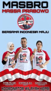 STEFANUS SH – Ketua Relawan MASBRO (Massa Prabowo) Prov KEPRI – Deklarasi di Batam