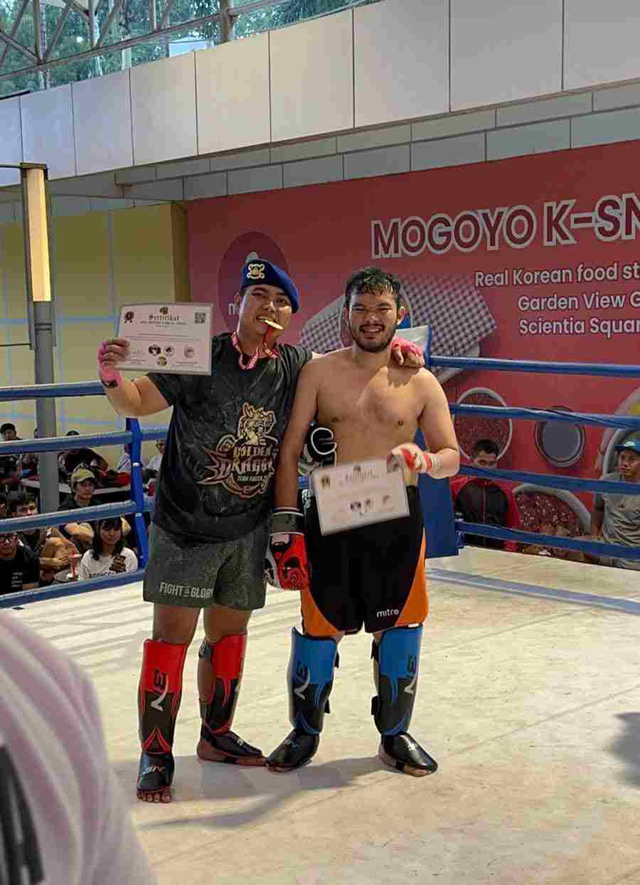 Tampil Memukau, Bharada Rian Gandik Berhasil Menjuarai Laga Kejuaraan Adu Jotos X IBCA MMA Tangerang