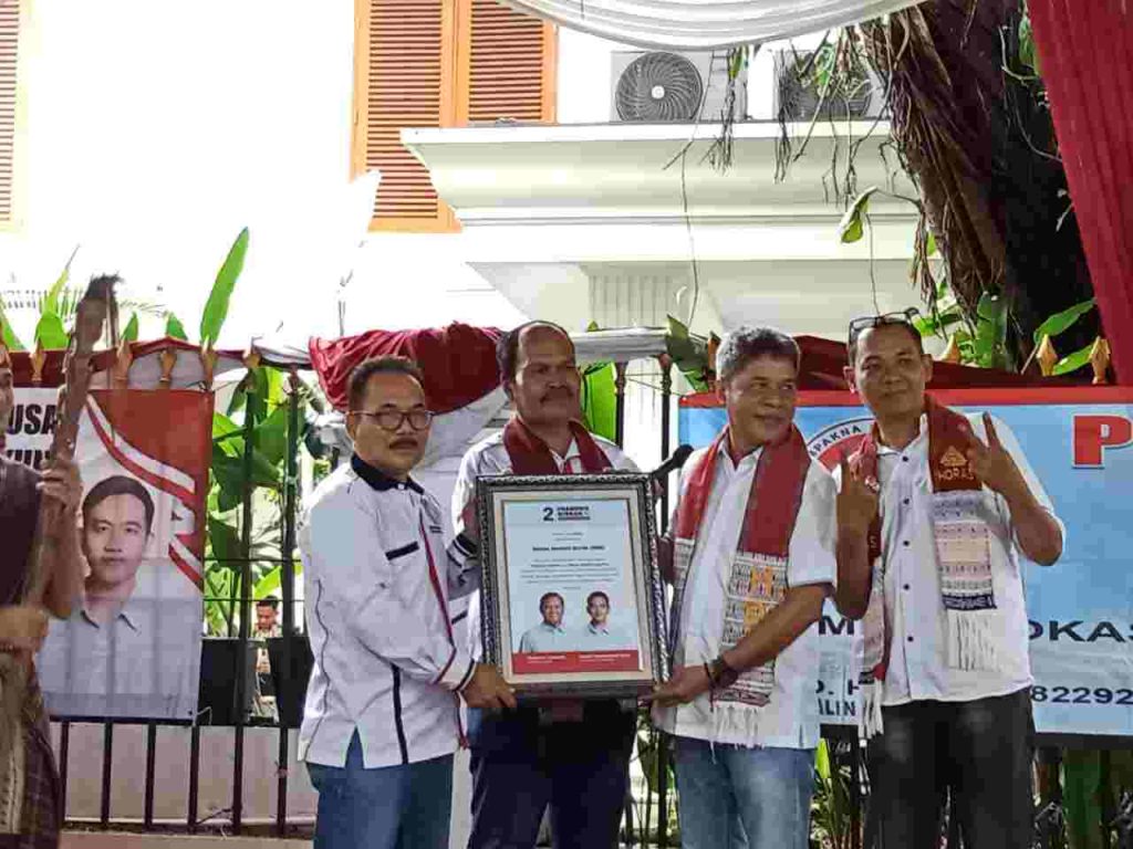 Horas Bangso Batak DKI Jakarta Ucapkan Selamat, Ini Kemenangan Seluruh Rakyat Indonesia. Paslon No 02 Unggul Versi Quick Count.