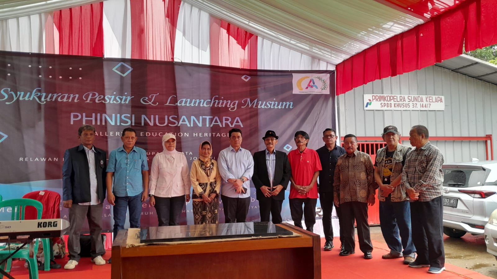 Poto bersama para tokoh saat gelar acara syukuran dan launching musium Phinisi Nusantara