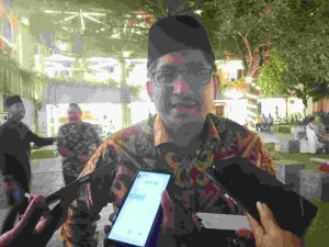 Ketua Golkar Jakarta Utara Olsu Babay yang juga sebagai Ketua Umum Sahabat Pagi menghadiri acara Panggung Religi Ramadhan Fest 1445 H.
