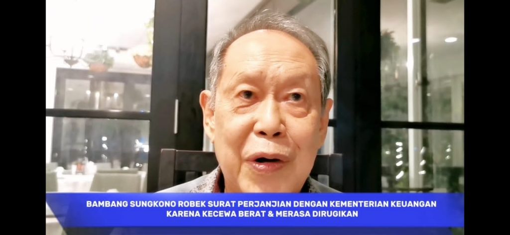Surat Perjanjian Menteri Keuangan Seperti Tisu Jamban, Kecewa Dirugikan Bambang Sungkono Robek Surat Perjanjian Menkeu
