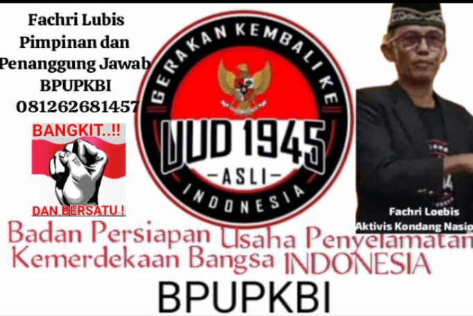 Dalam Rangka Peringati Hari Proklamasi, BPUPKBI akan Gelar Silaturahmi Kebangsaan