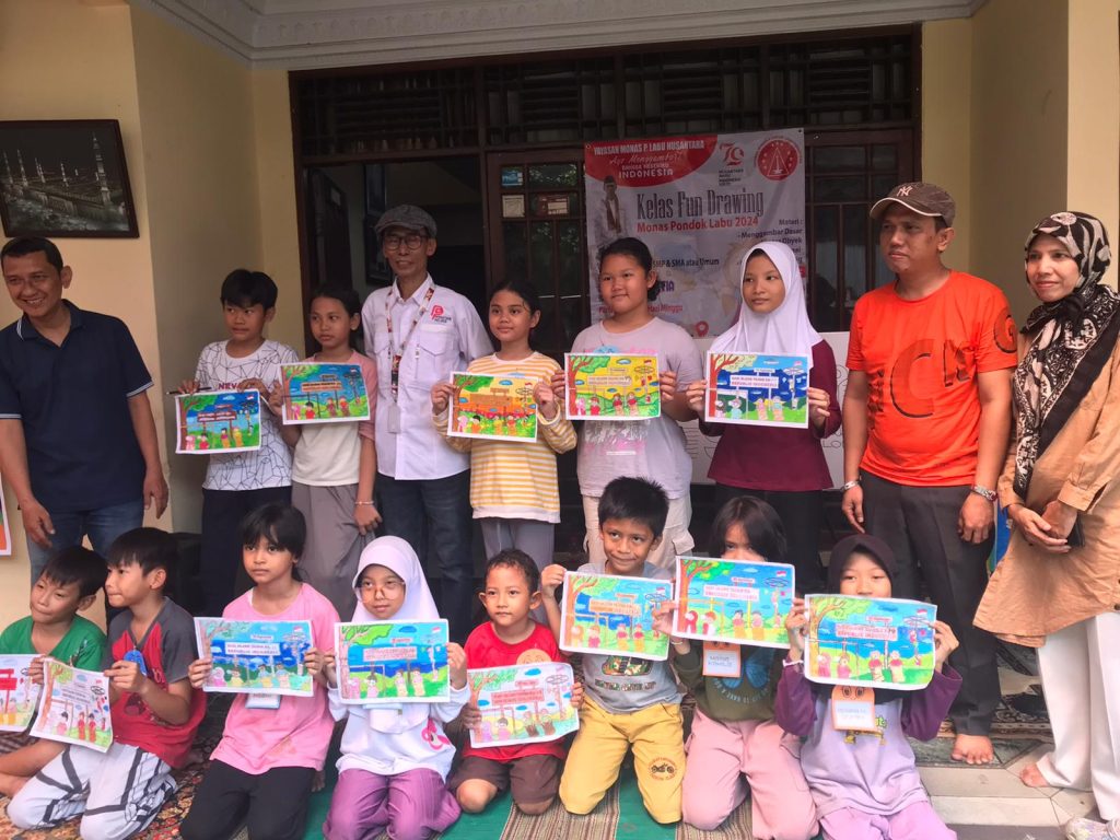 Guna Mengasah Talenta, Yayasan Monas Pondok Labu ajak Anak-anak Melukis Bersama Kak Erwin Setia