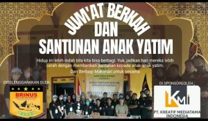 DPD BRINUS Kota Depok mengadakan Kegiatan Jumat Berkah dan Santunan Yatim