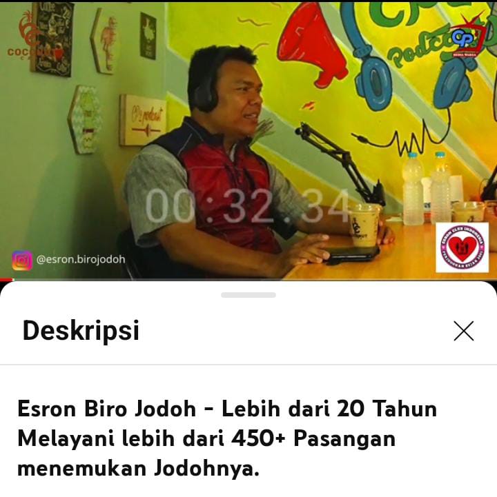 Pendiri Gereja Esron Ministry “Sang Mediasi Biro Jodoh Terbaik Jakarta” Pendiri Gereja Esron Ministry “Sang Mediasi Biro Jodoh Terbaik Jakarta”