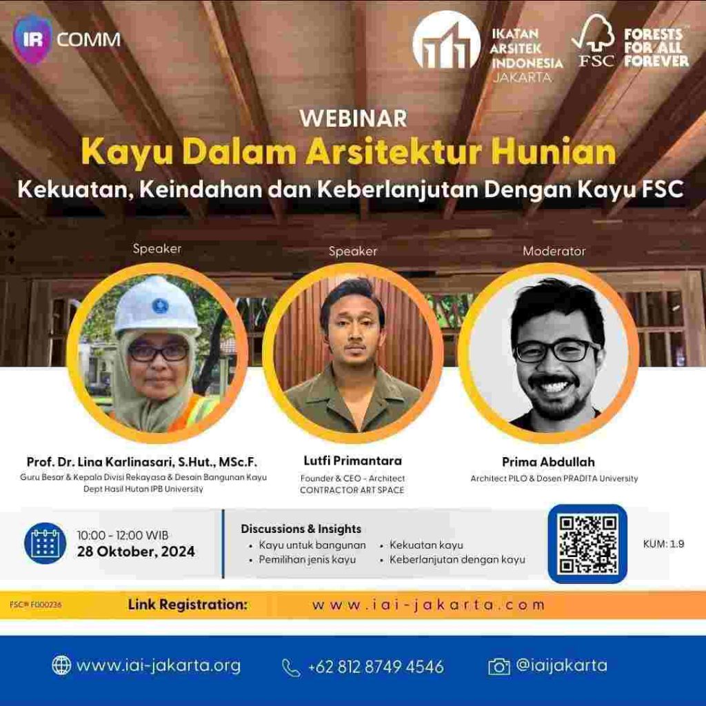 CAS Ikut Berpartisipasi Dalam Edukasi Penggunaan Kayu Berkelanjutan Pada Bangunan Residensial