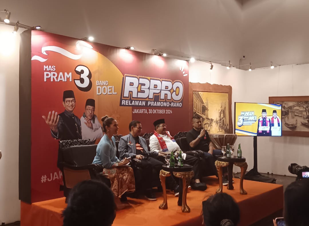 Relawan R3PRO Deklarasi Dukungan Ke No urut 3 Pramono Anung -Rano Karno