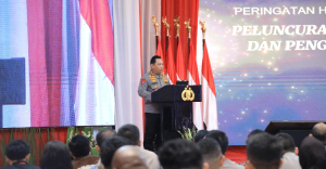 Kapolri Jenderal Listyo Sigit Prabowo Hadiri Peluncuran Buku Pendidikan Antikorupsi