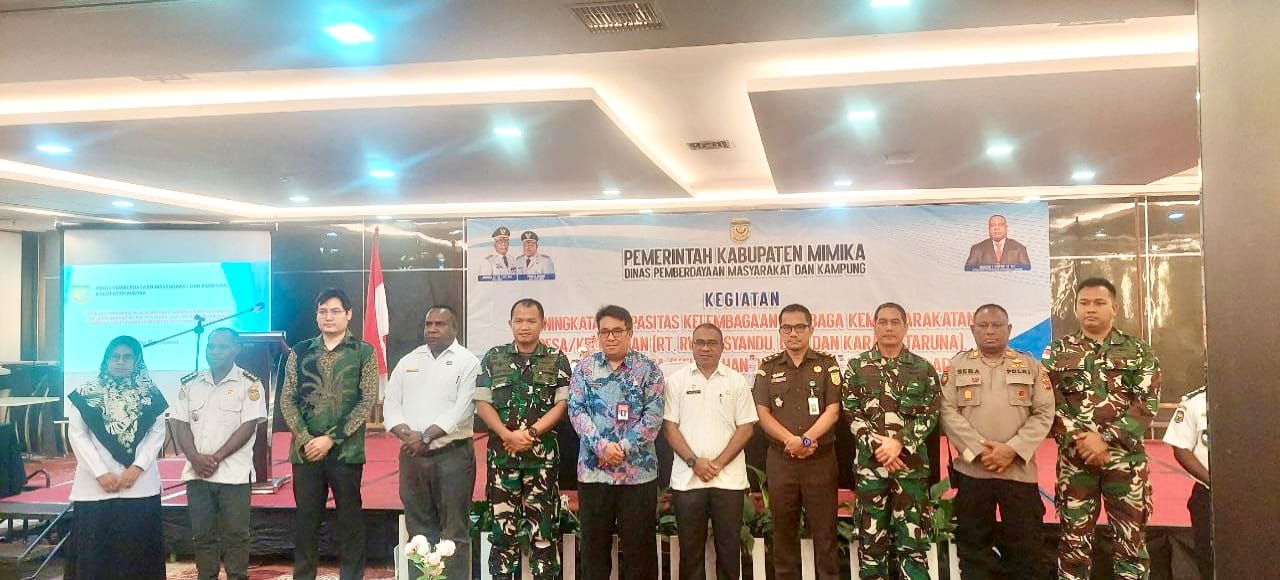 Dandim 1710/Mimika Hadiri Kegiatan Peningkatan Kapasitas Lembaga Kemasyarakatan Desa/Kelurahan, Lembaga Adat dan Hukum Adat