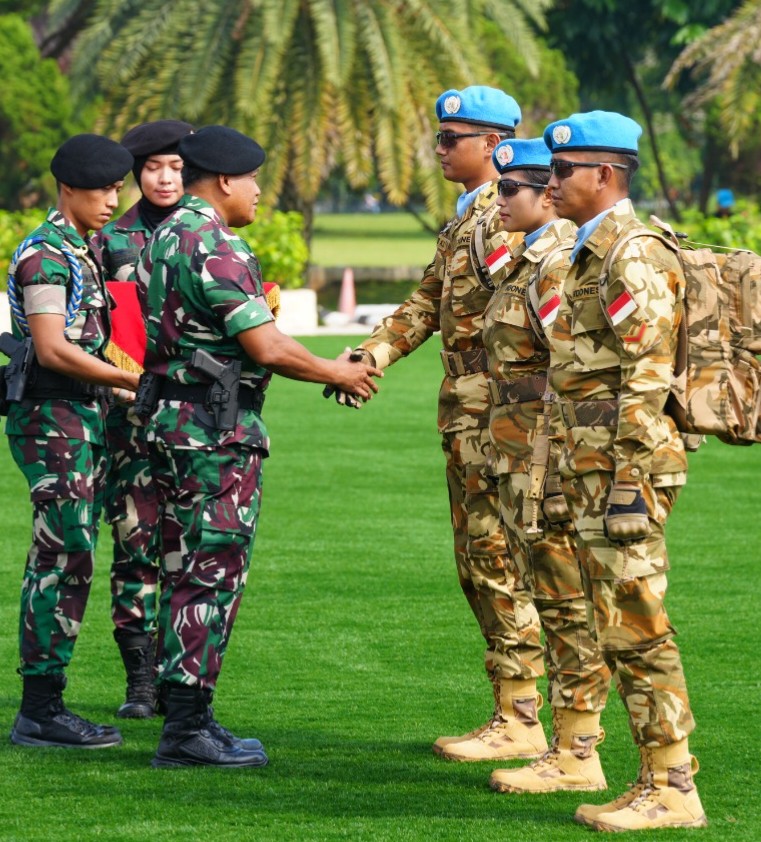 173 Prajurit TNI Tiba Di Tanah Air Pasca Emban Misi Perdamaian