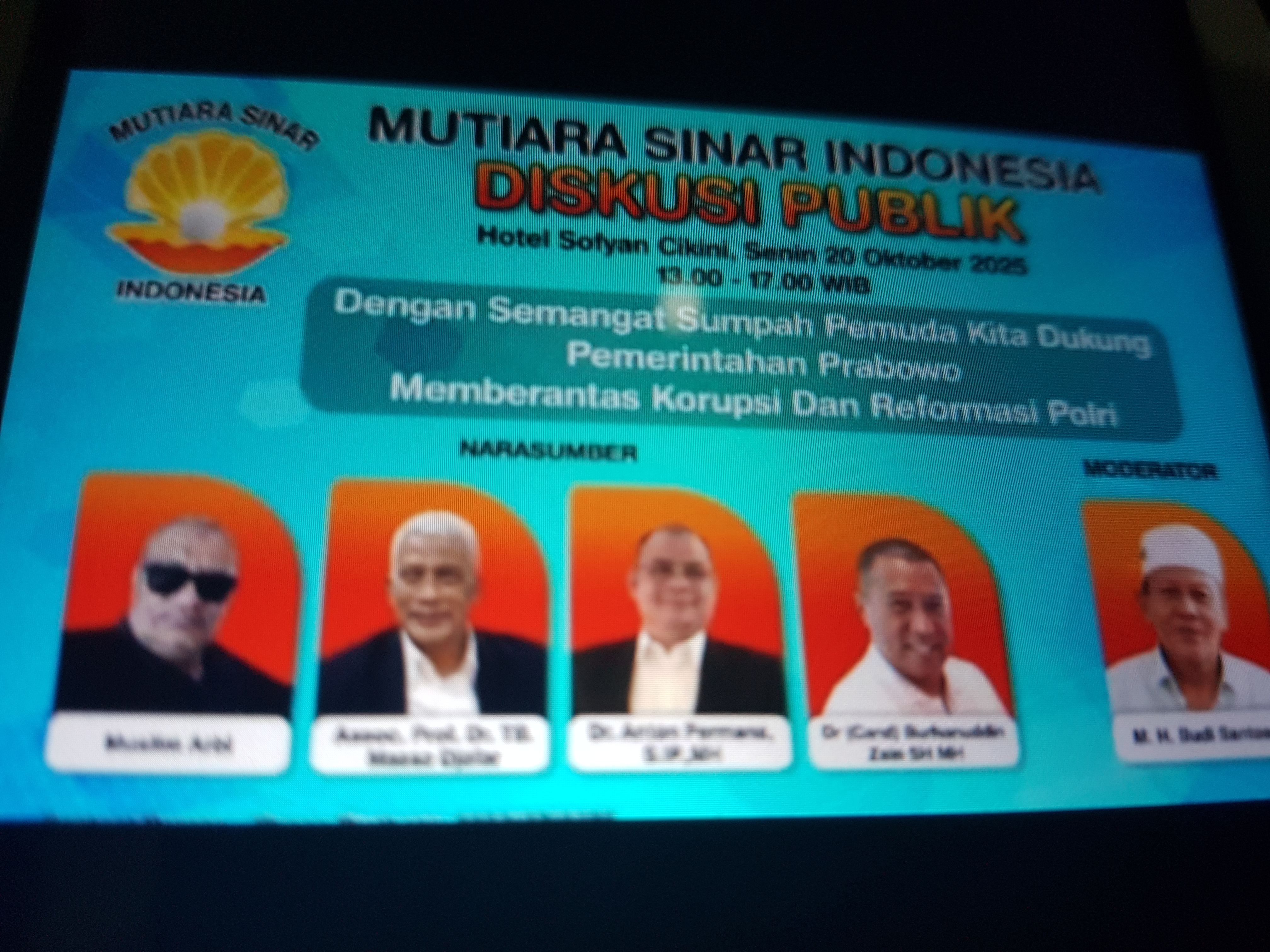 Mutiara Sinar Indonesia Gelar Diskusi Dan Peringatan 1Tahun Pemerintahan Prabowo Subianto