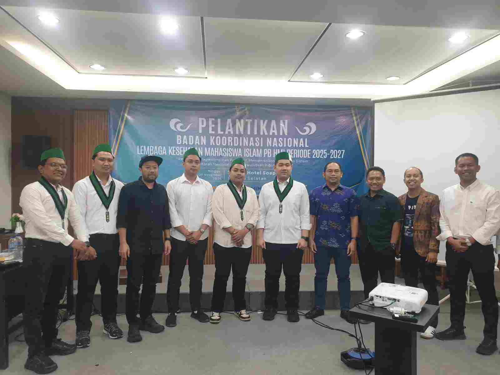 Badan Koordinasi Nasional Lembaga Kesehatan Mahasiswa Islam PB HMI Periode 2025–2027 Resmi Dilantik