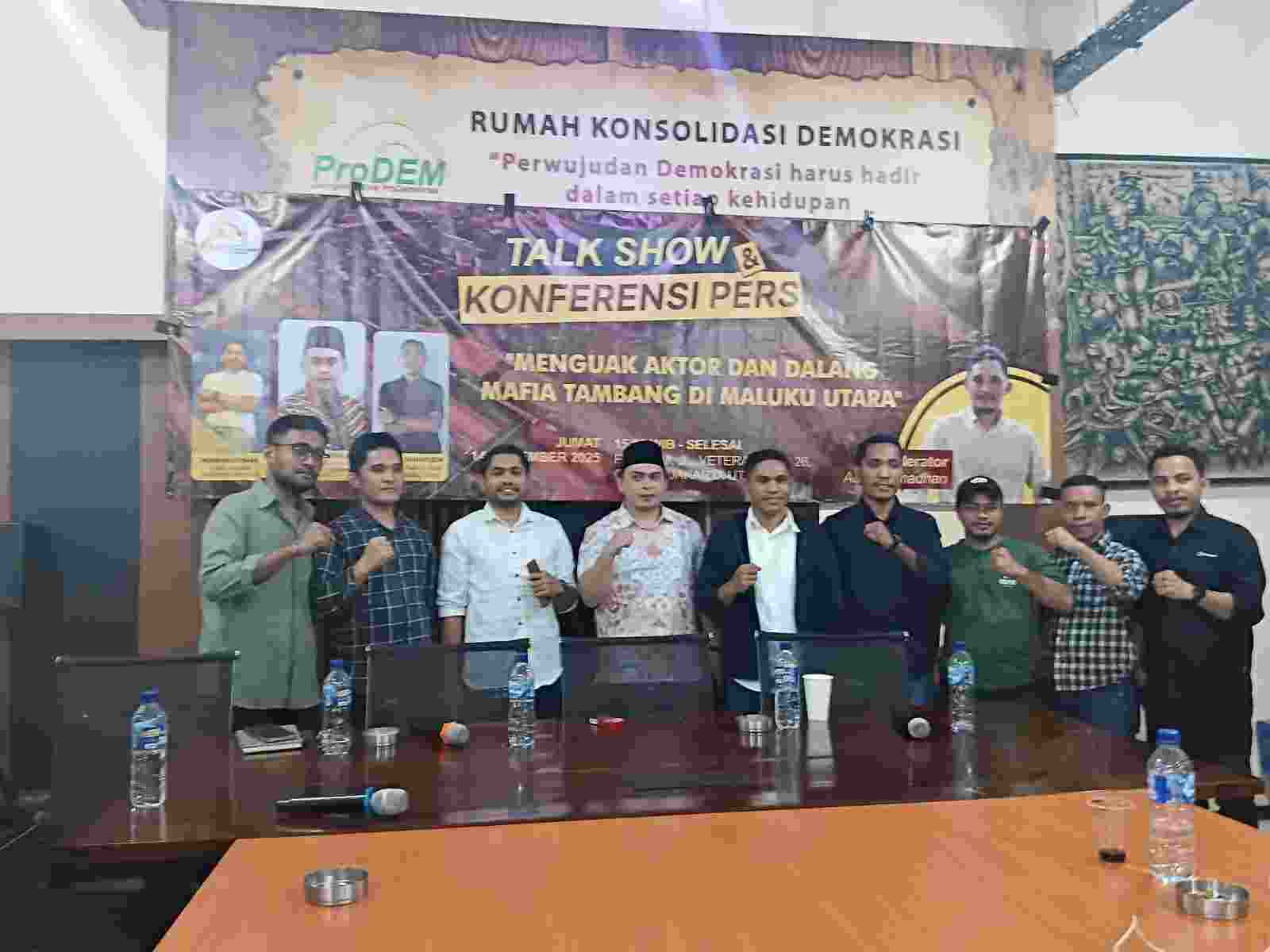 ANATOMI PERTAMBANGAN INDONESIA (API) GELAR TALK SHOW & KONFERENSI PERS:”MENGUAK AKTOR DAN DALANG MAFIA TAMBANG DI MALUKU UTARA”