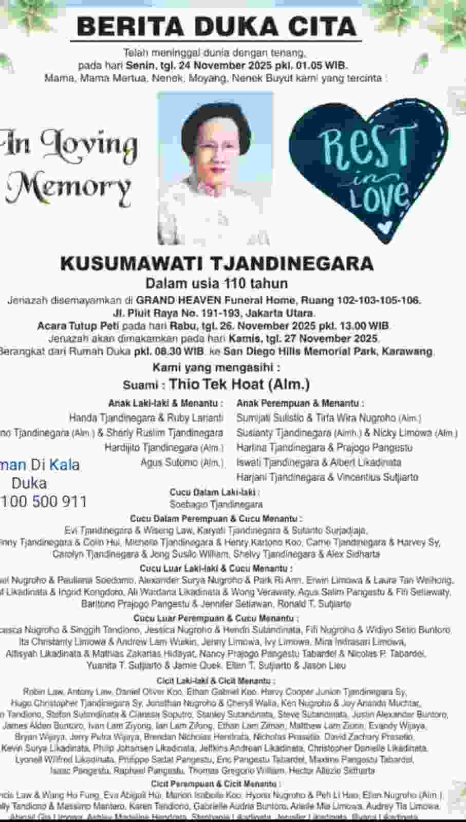 Kabar Duka Ibu Mertua Pengusaha Ternama Prajogo Pangestu Berpulang Kabar Duka Ibu Mertua Pengusaha Ternama Prajogo Pangestu Berpulang