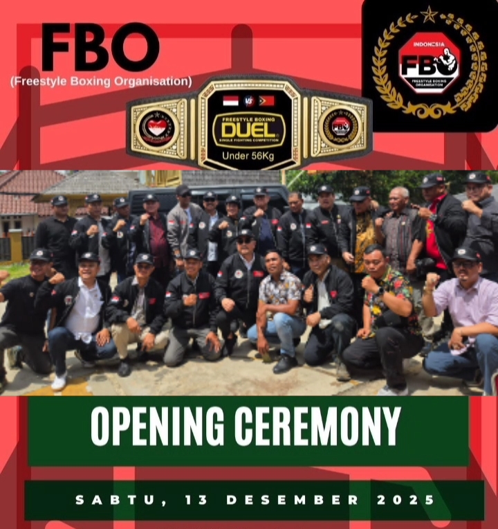 Peresmian FBO Indonesia Jadi Tonggak Baru Pembinaan Freestyle Boxing Tanah Air Peresmian FBO Indonesia Jadi Tonggak Baru Pembinaan Freestyle Boxing Tanah Air