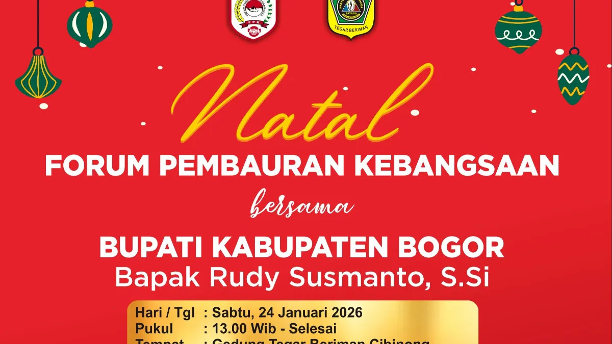 Forum Pembauran Kebangsaan Kabupaten Bogor Gelar Perayaan Natal 2025 Forum Pembauran Kebangsaan Kabupaten Bogor Gelar Perayaan Natal 2025